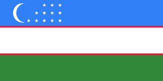 teamfoto voor Oezbekistan